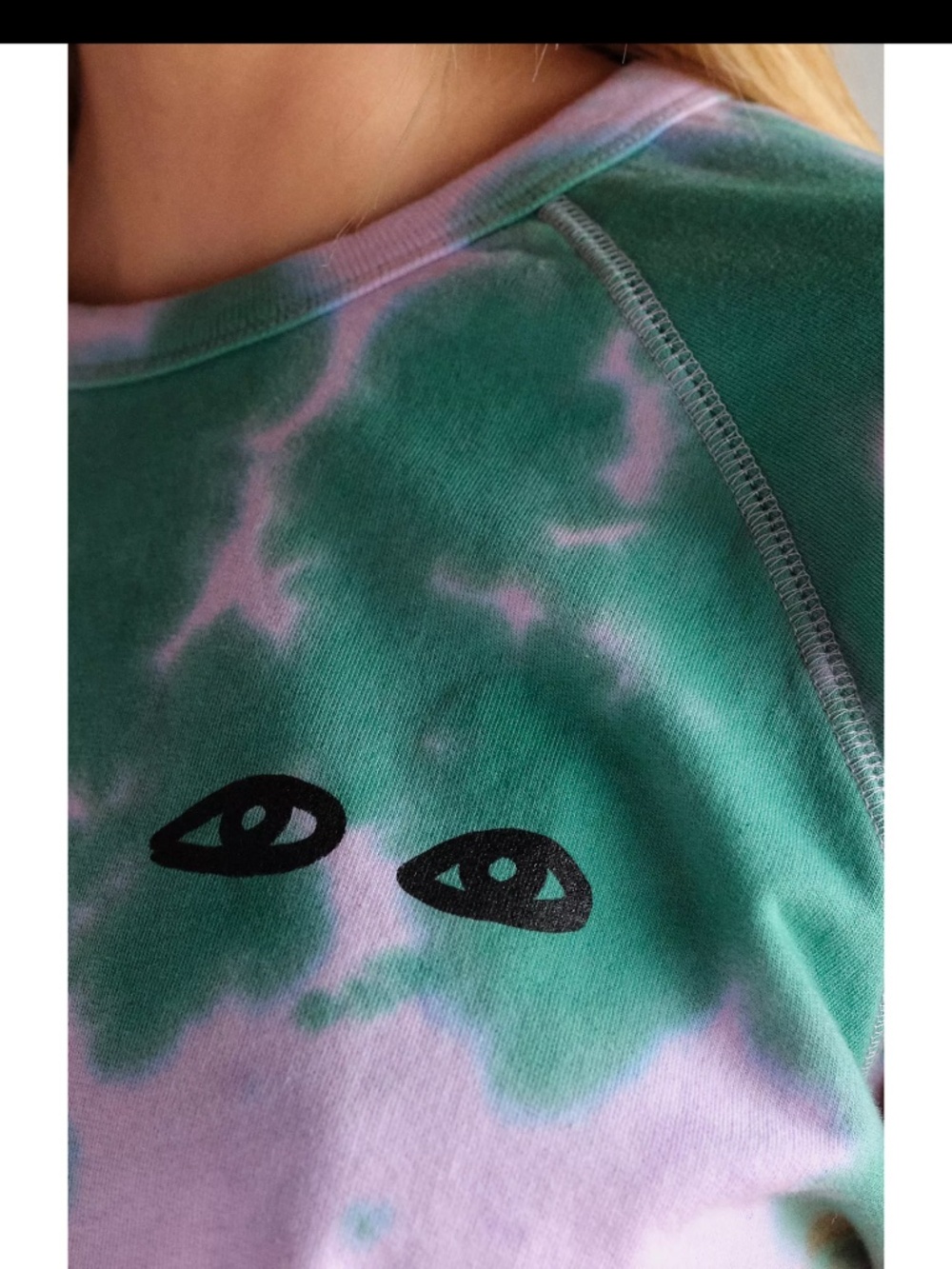 Clare V. Amber Tie-Dye Pullover Multicolor Sweatshirt XS - Picture 4 of 16